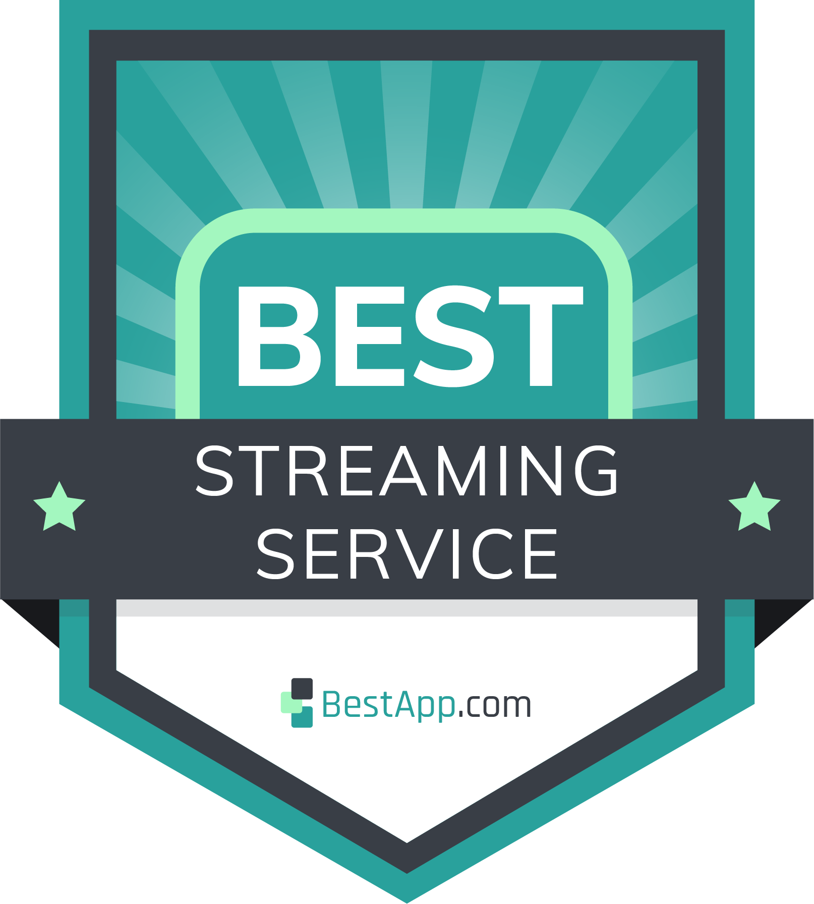 best streaming service badge