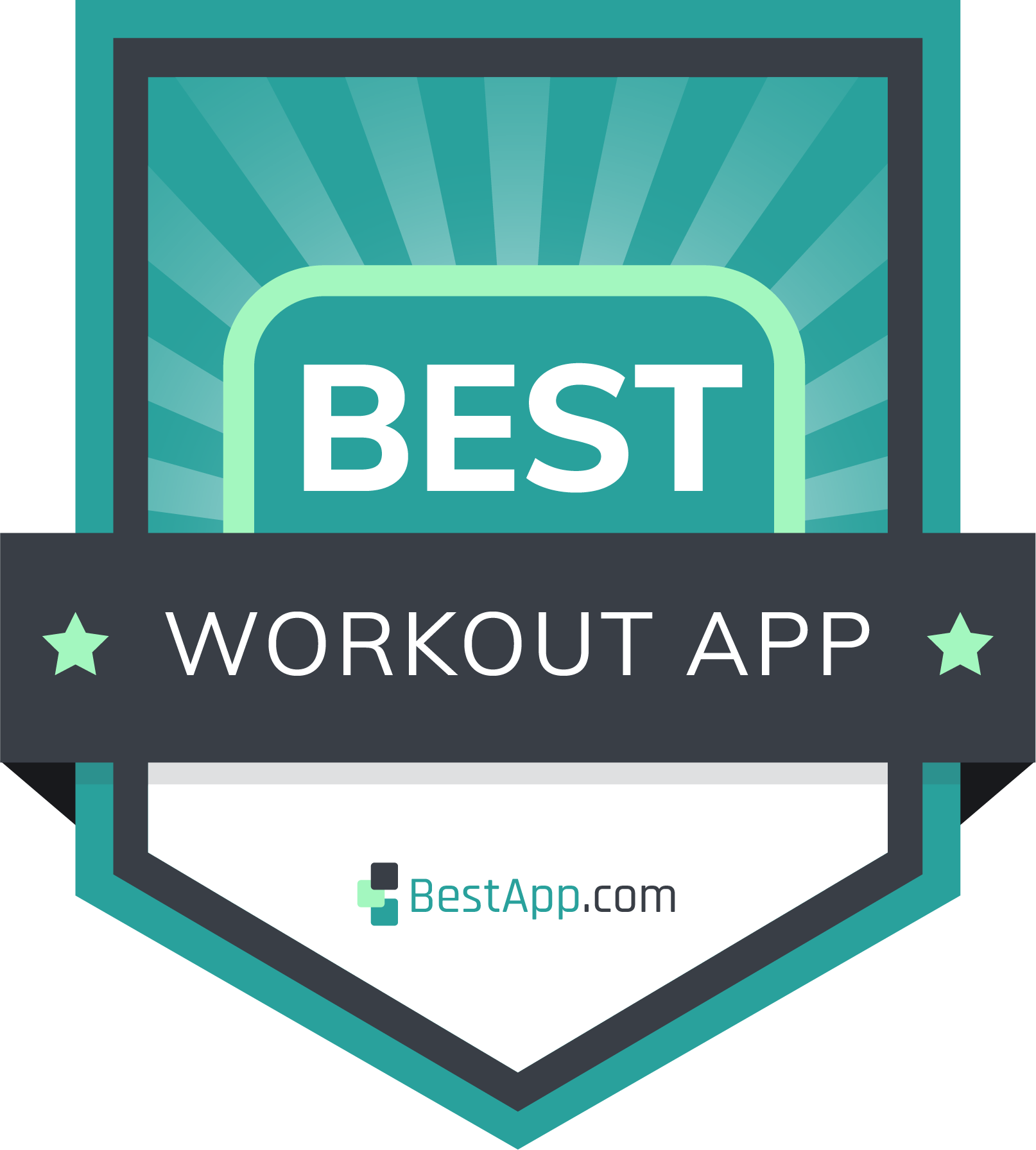 best workout app badge