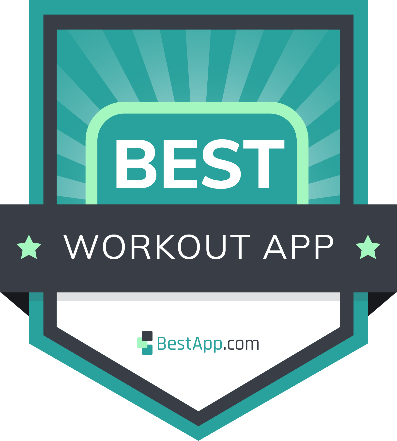 best workout app badge