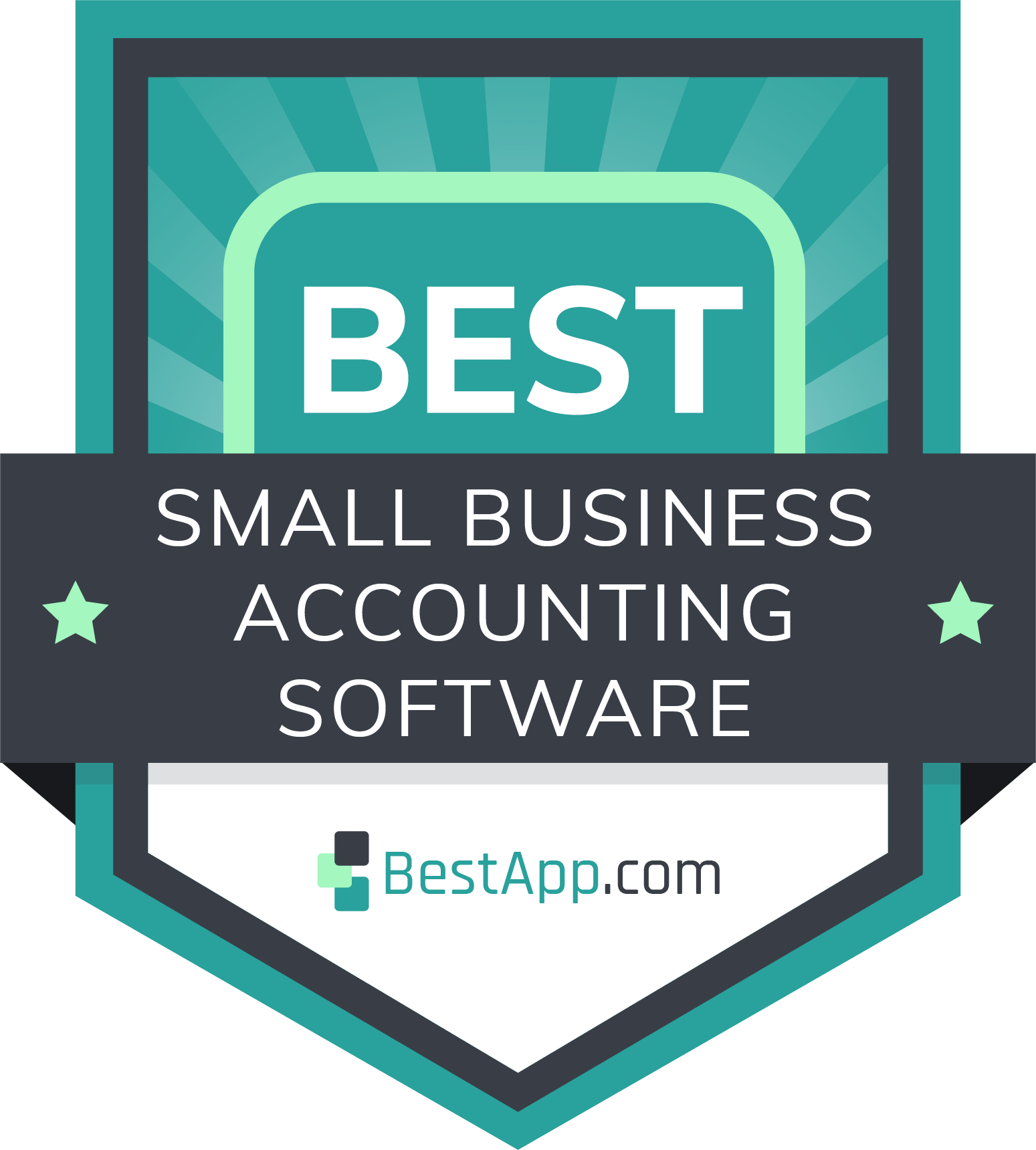 best small business accounting software badge