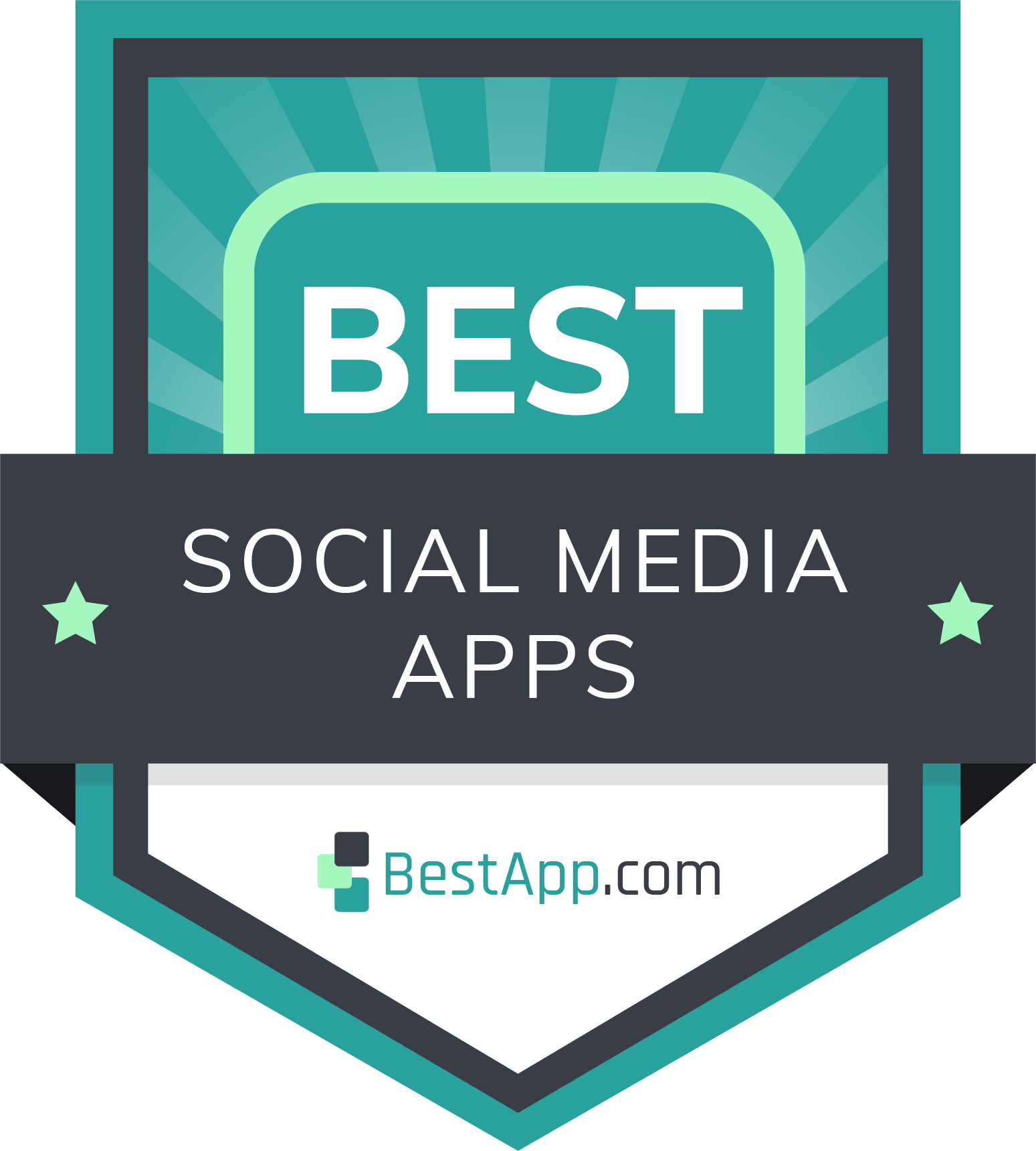 Best Social Media Apps Badge
