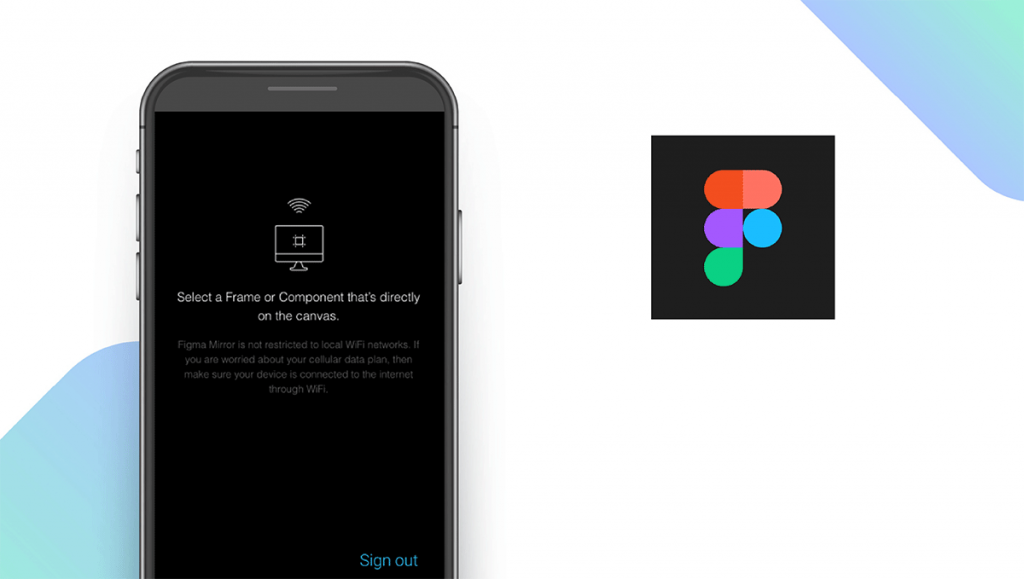 Figma Mirror App feature