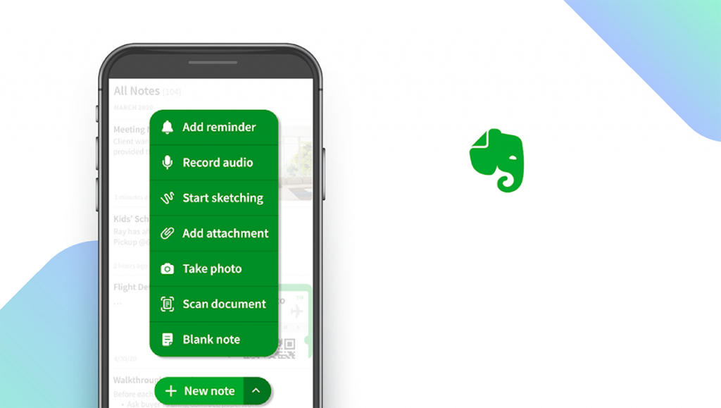 Evernote App feature