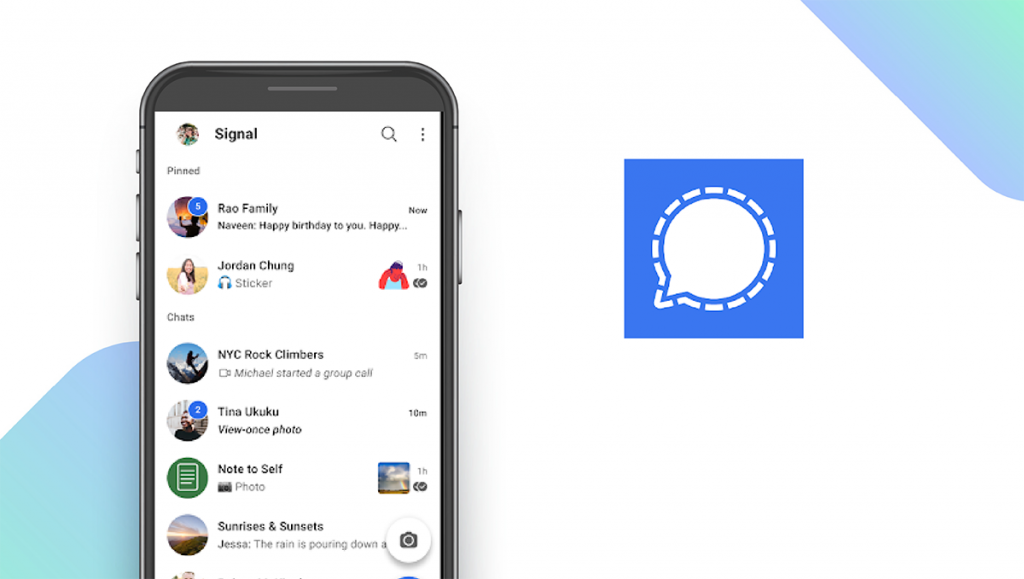 Signal Private Messenger App feature