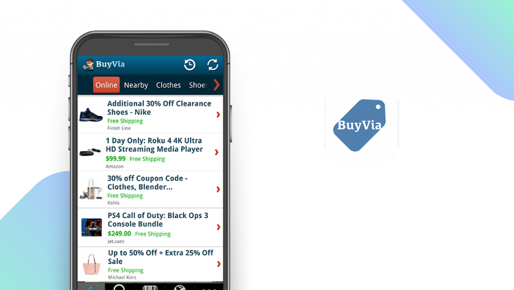 BuyVia App feature