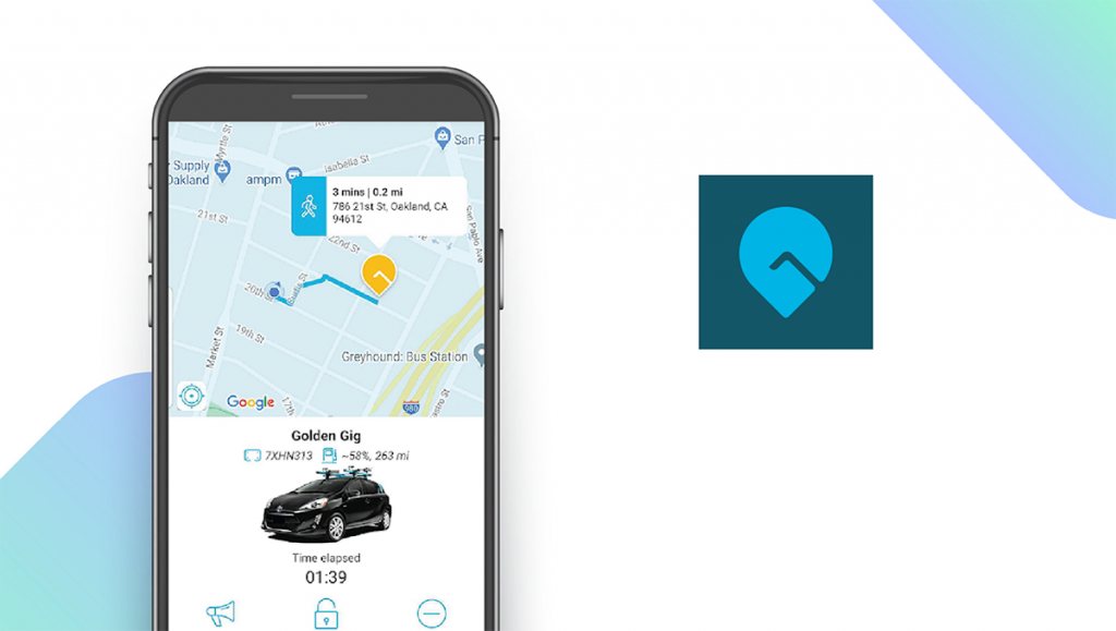 GIG Car Share App feature
