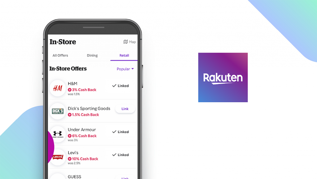 Rakuten: Cash Back & Coupons App feature