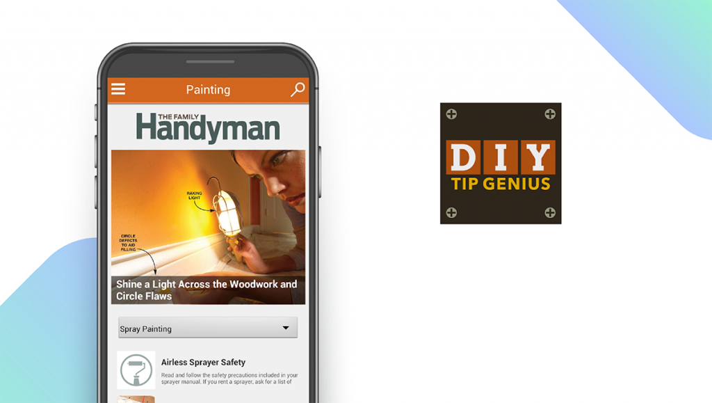 DIY Tip Genius App feature