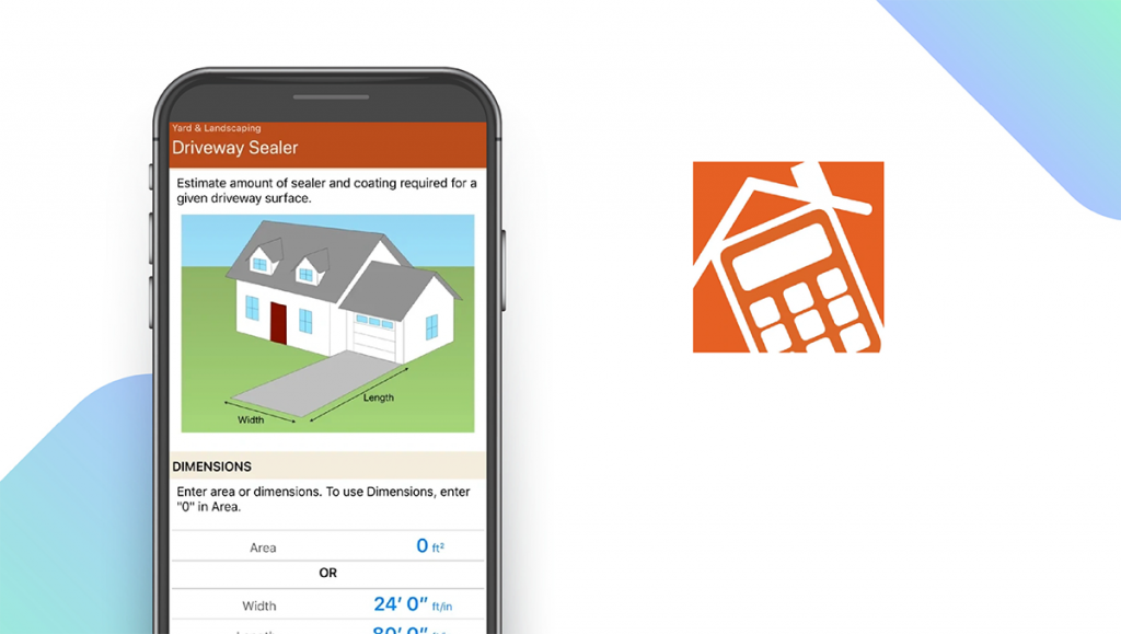Home Improvement Calcs App feature