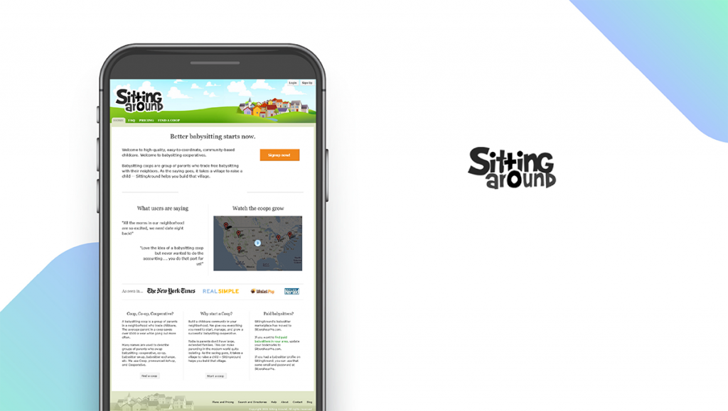 SittingAround App feature