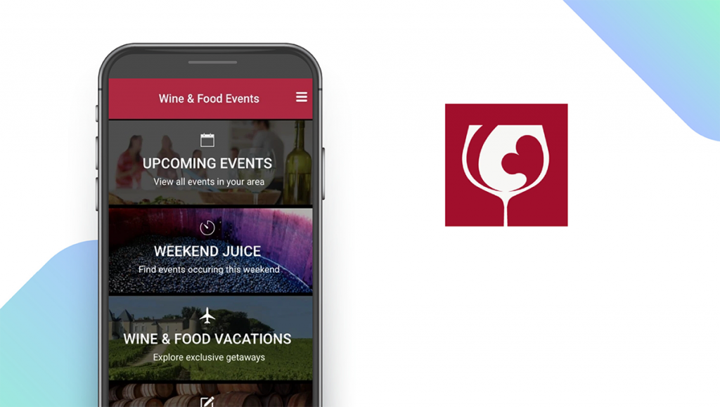 Wine Events App feature