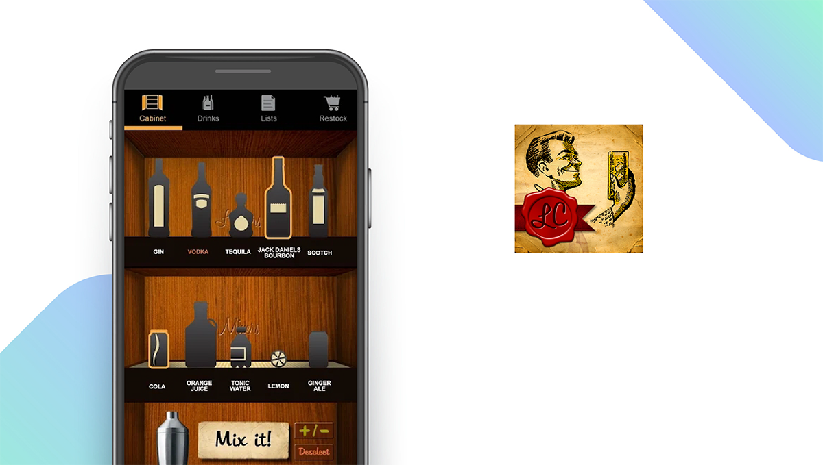 Liquor Cabinet App feature