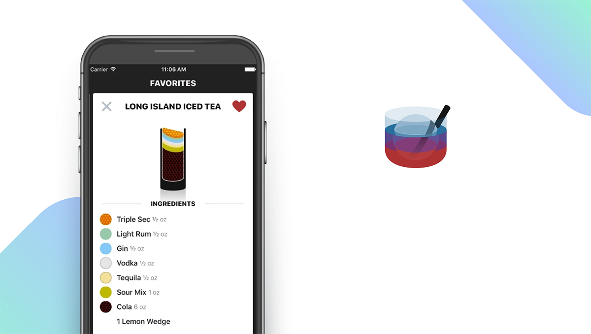 Lush Cocktails App feature