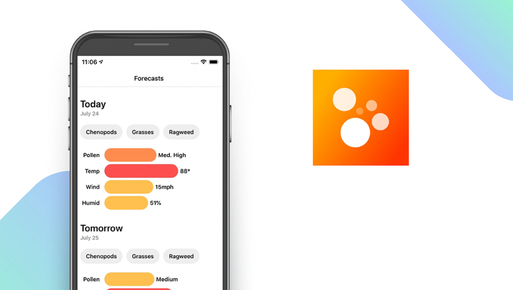 My Pollen Forecast App feature