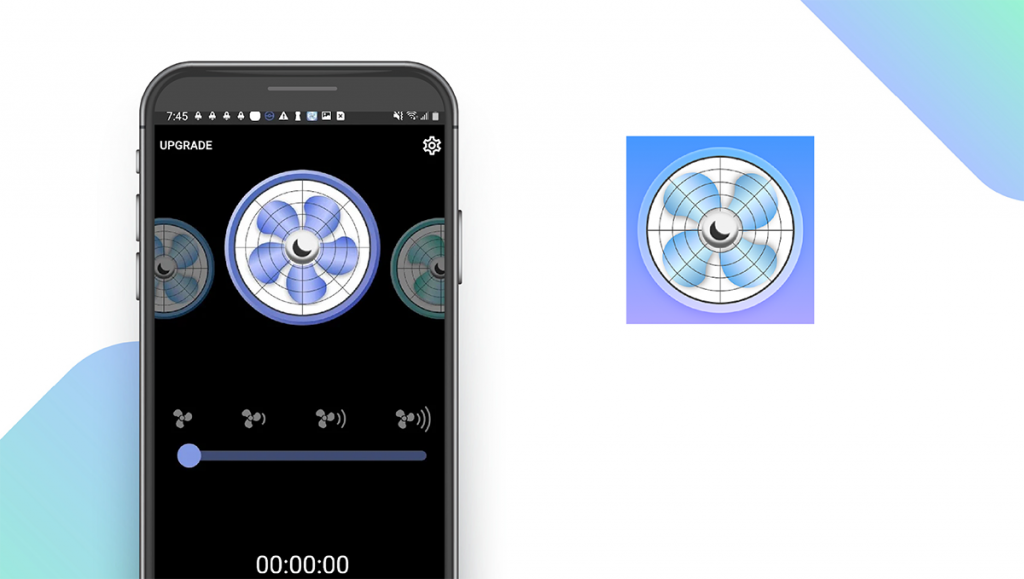 Sleep Aid Fan App feature