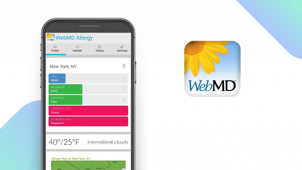 WebMD Allergy App feature