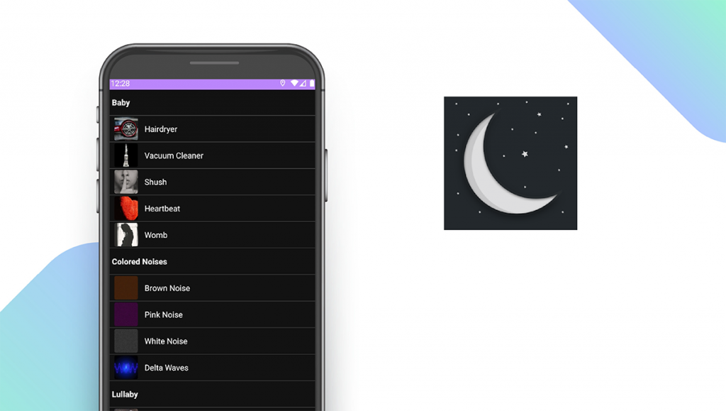 White Noise Deep Sleep Sounds App feature