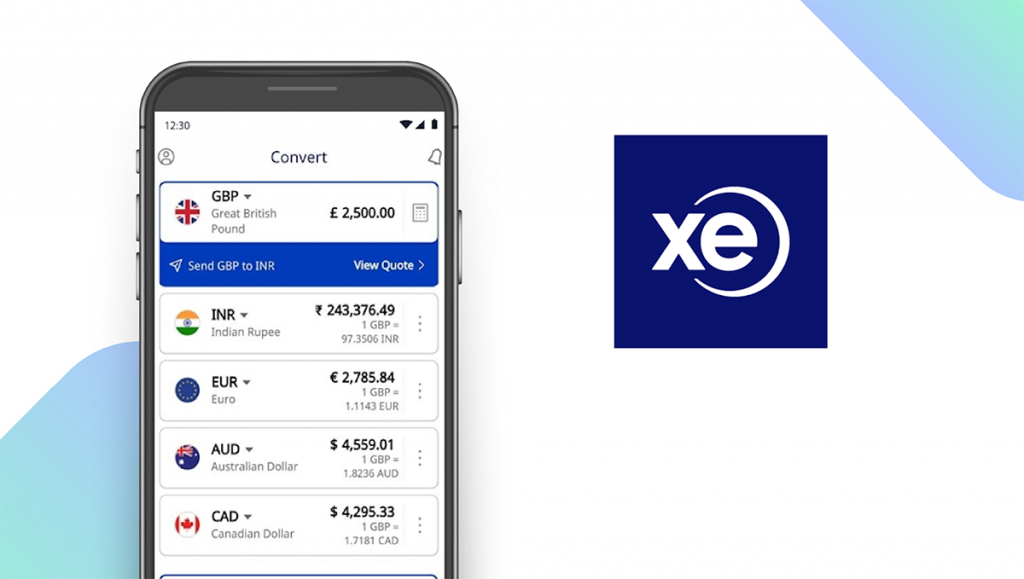 XE Currency App feature