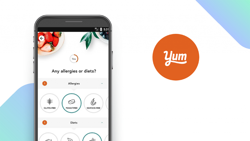 Yummly App feature