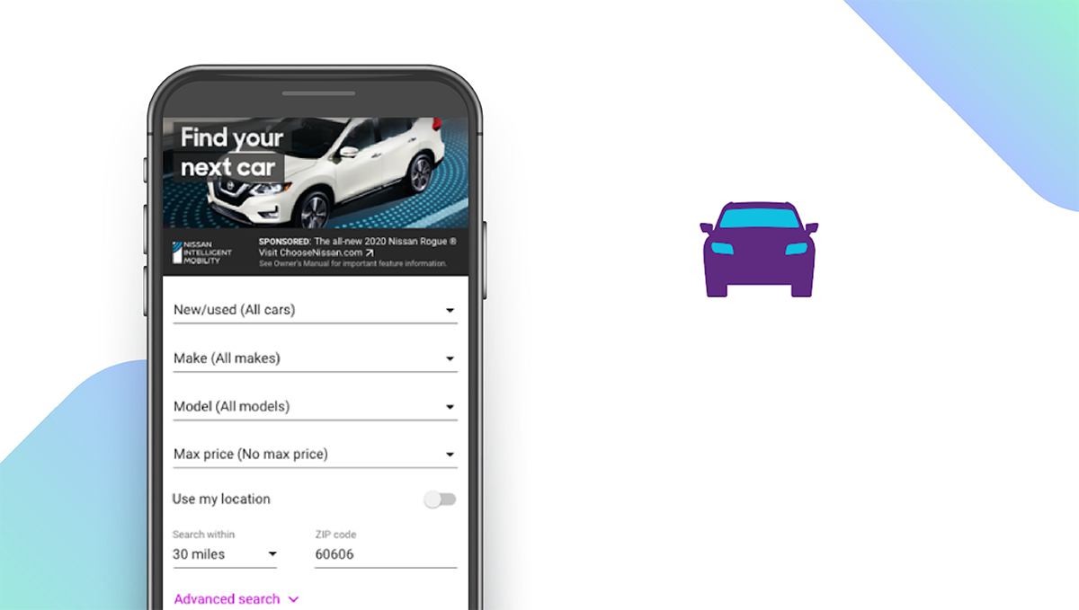 Cars.com App feature