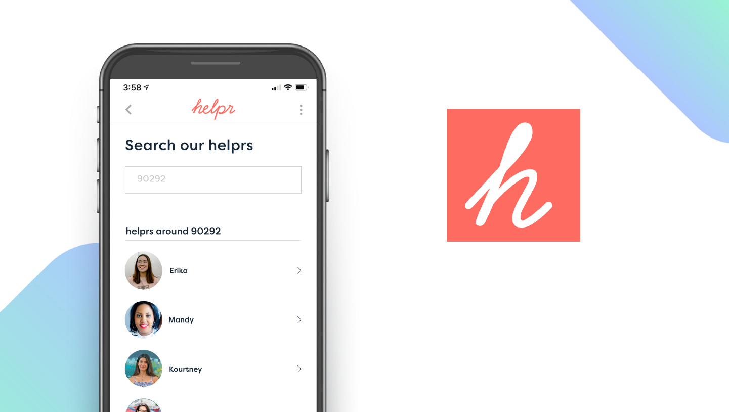 Helpr App feature