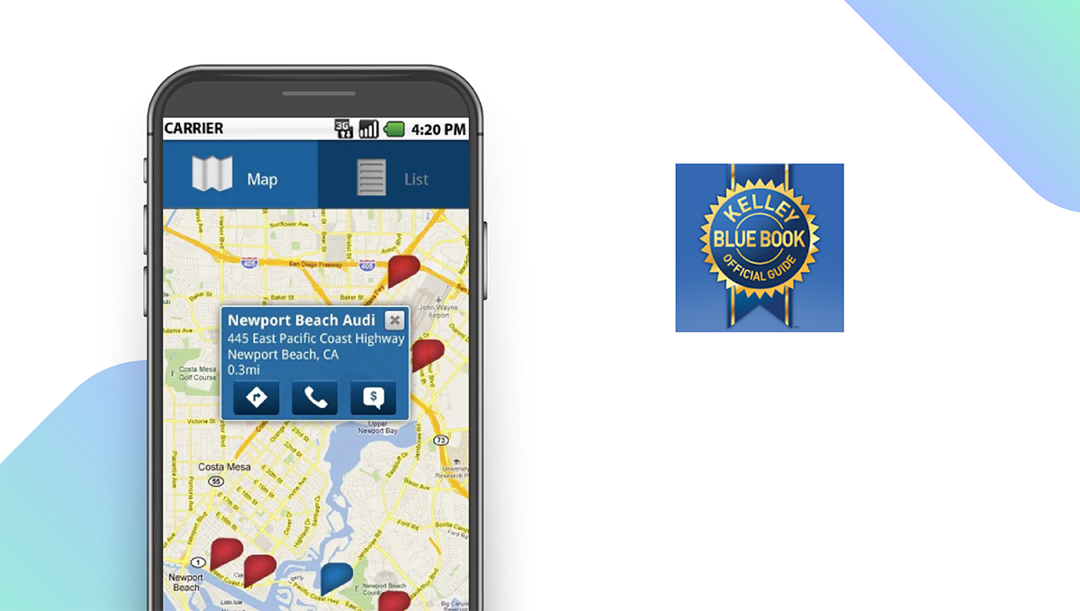 Kelley Blue Book App feature