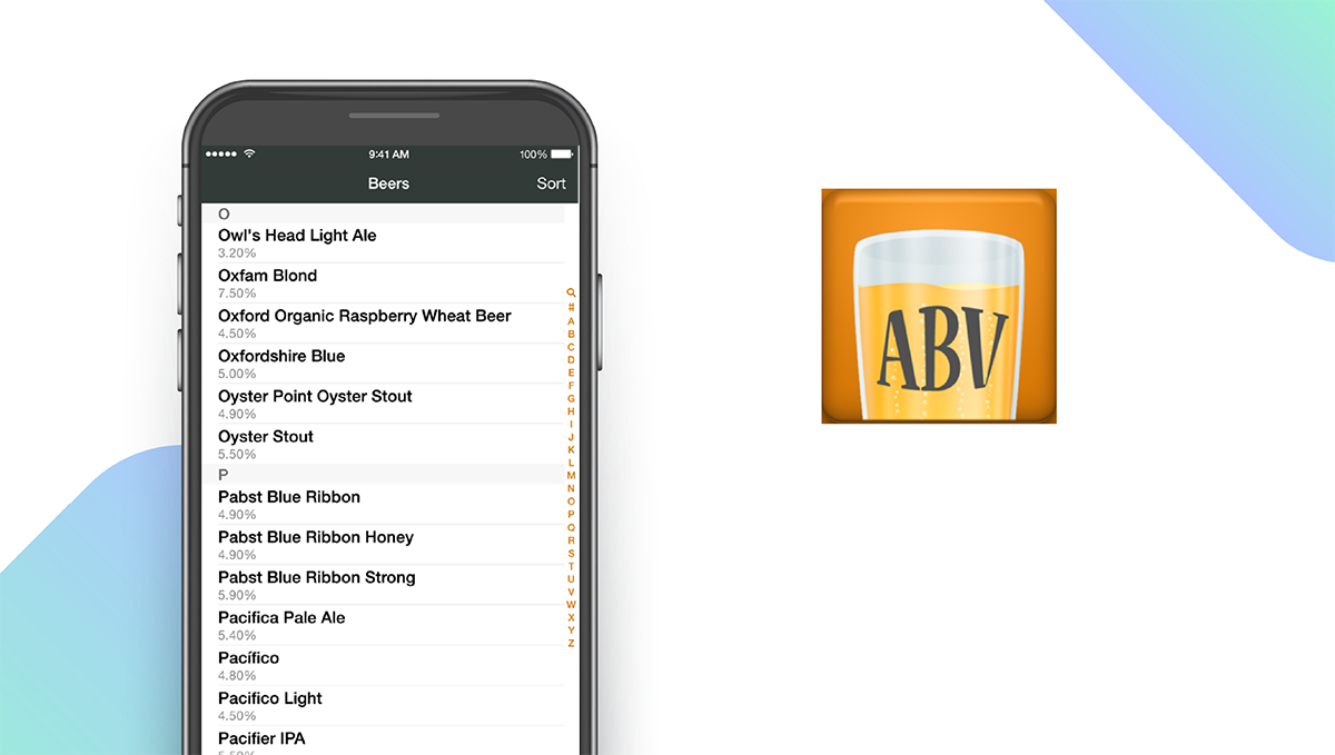 Any Beer ABV App feature