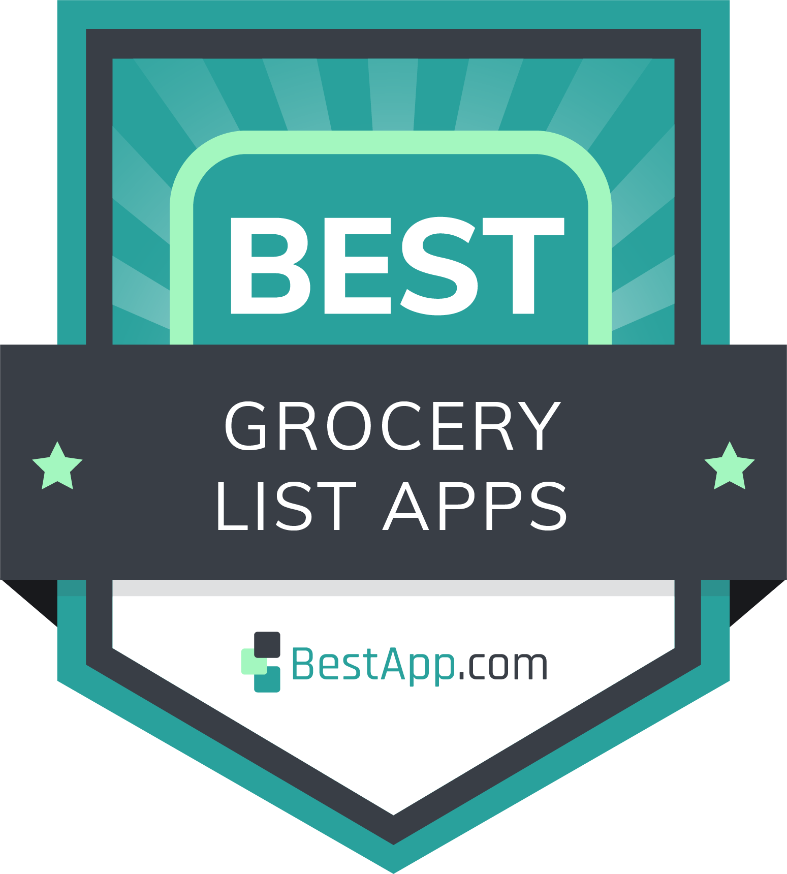Best Grocery List Apps Badge
