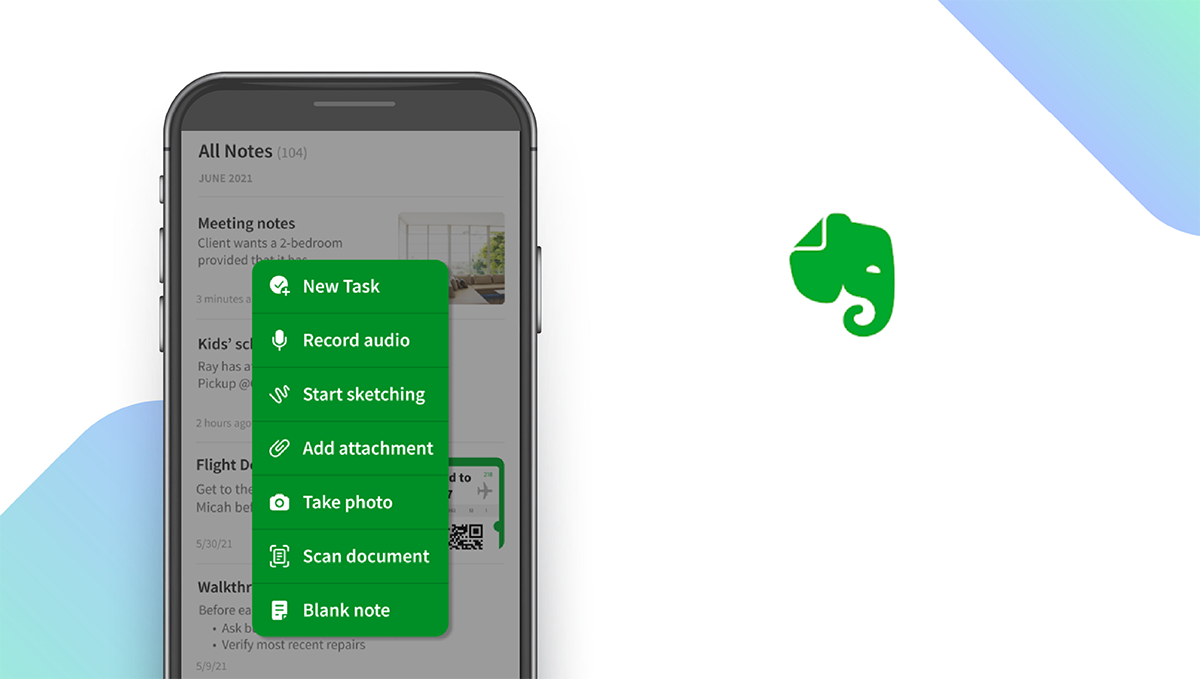 Evernote App feature