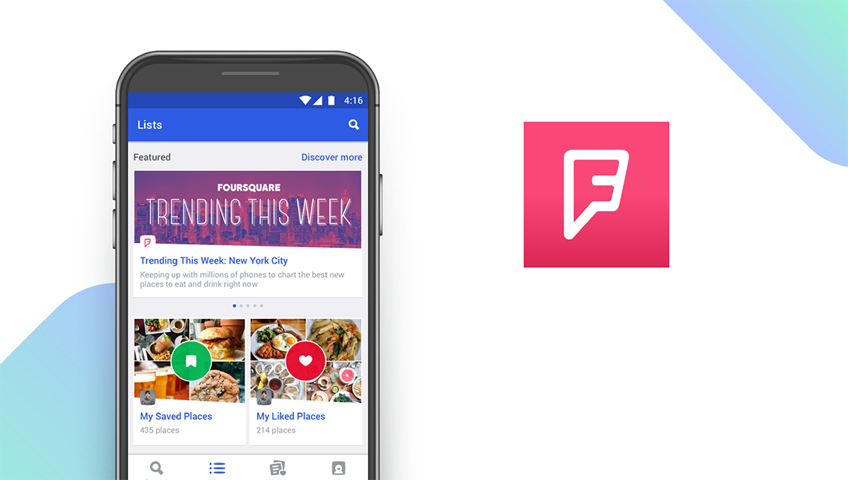 Foursquare City Guide App feature