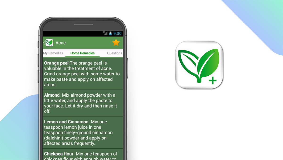 Home Remedies App feature