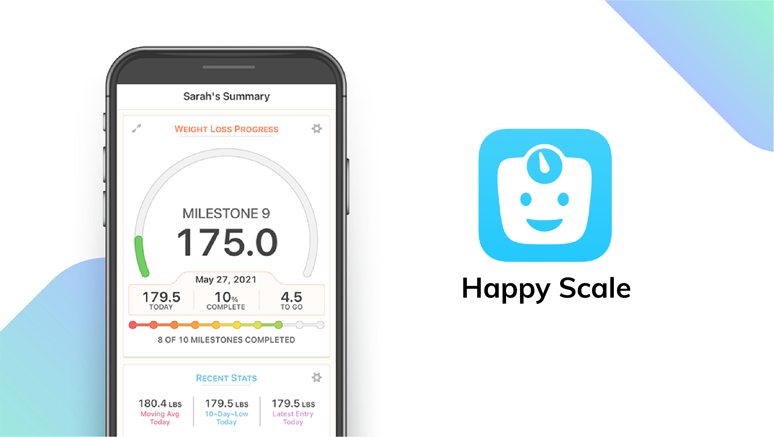 Happy Scale App feature