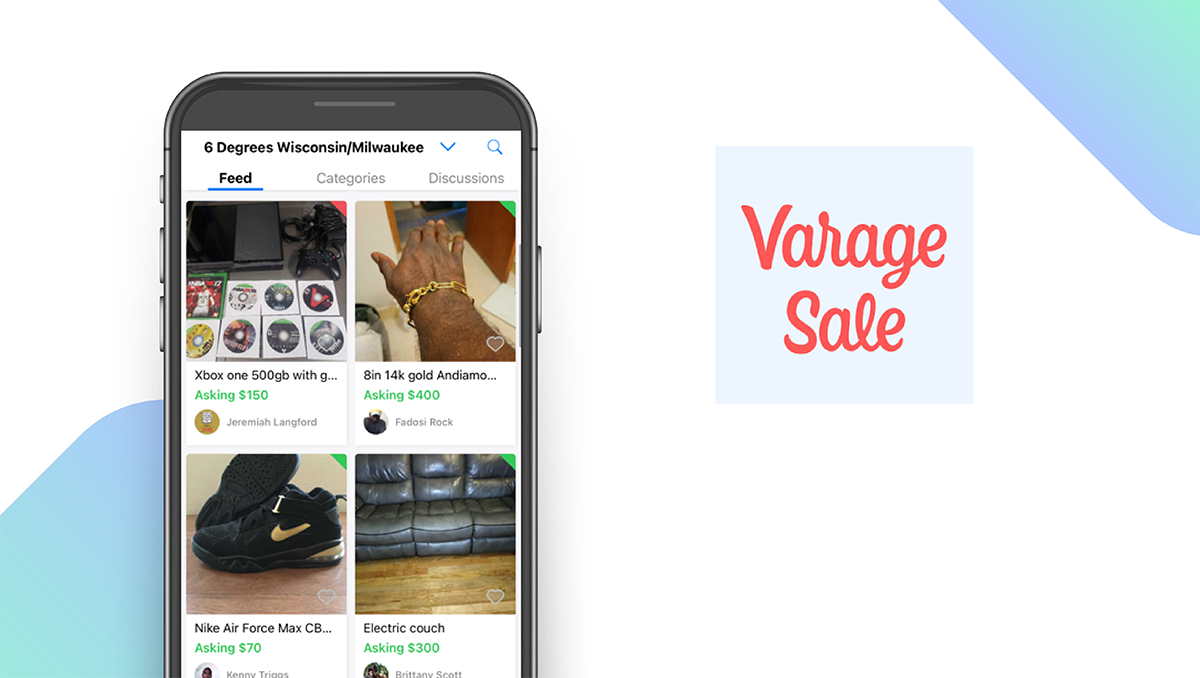 VarageSale App feature