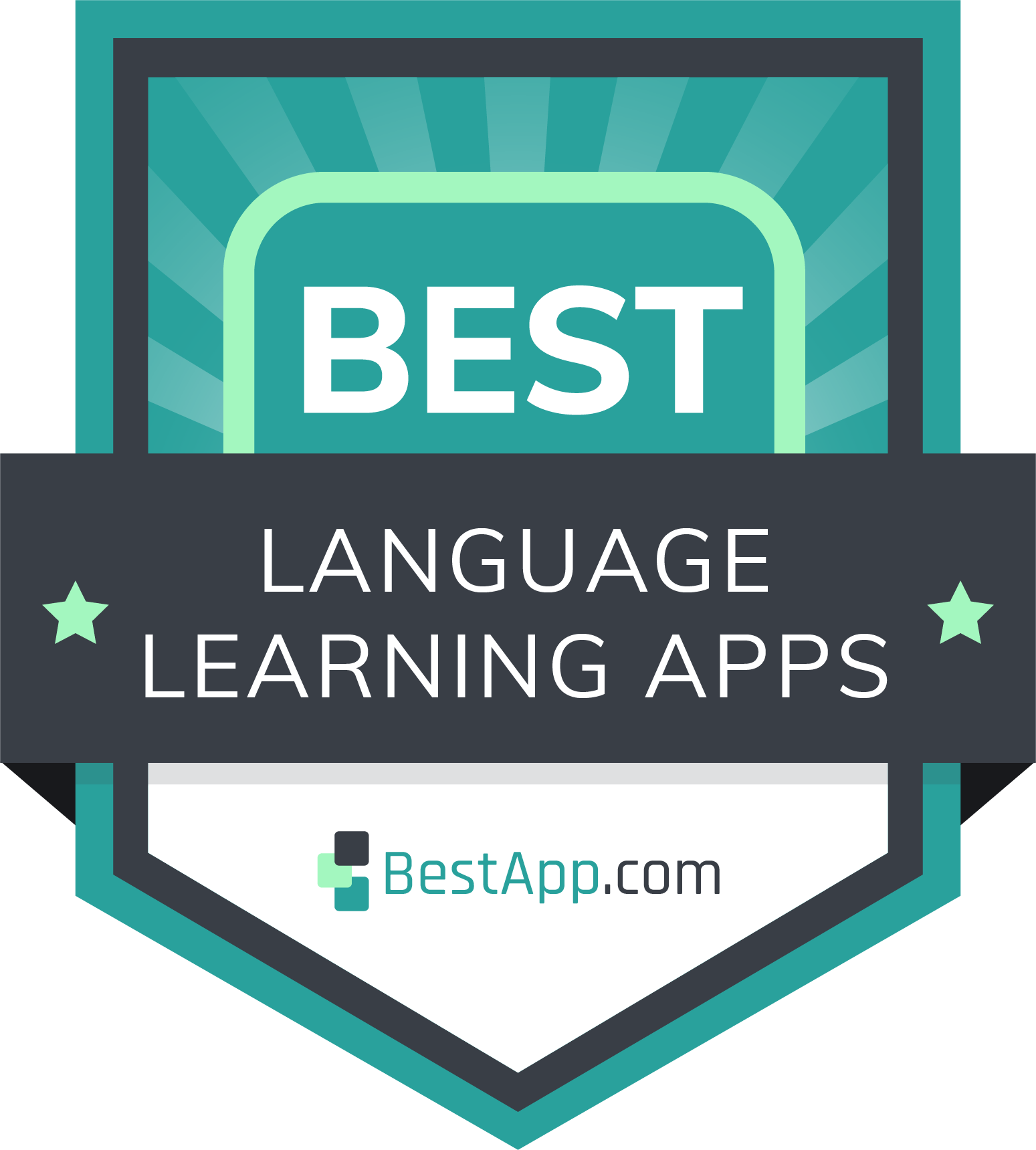 Best Language Learning Apps Badge