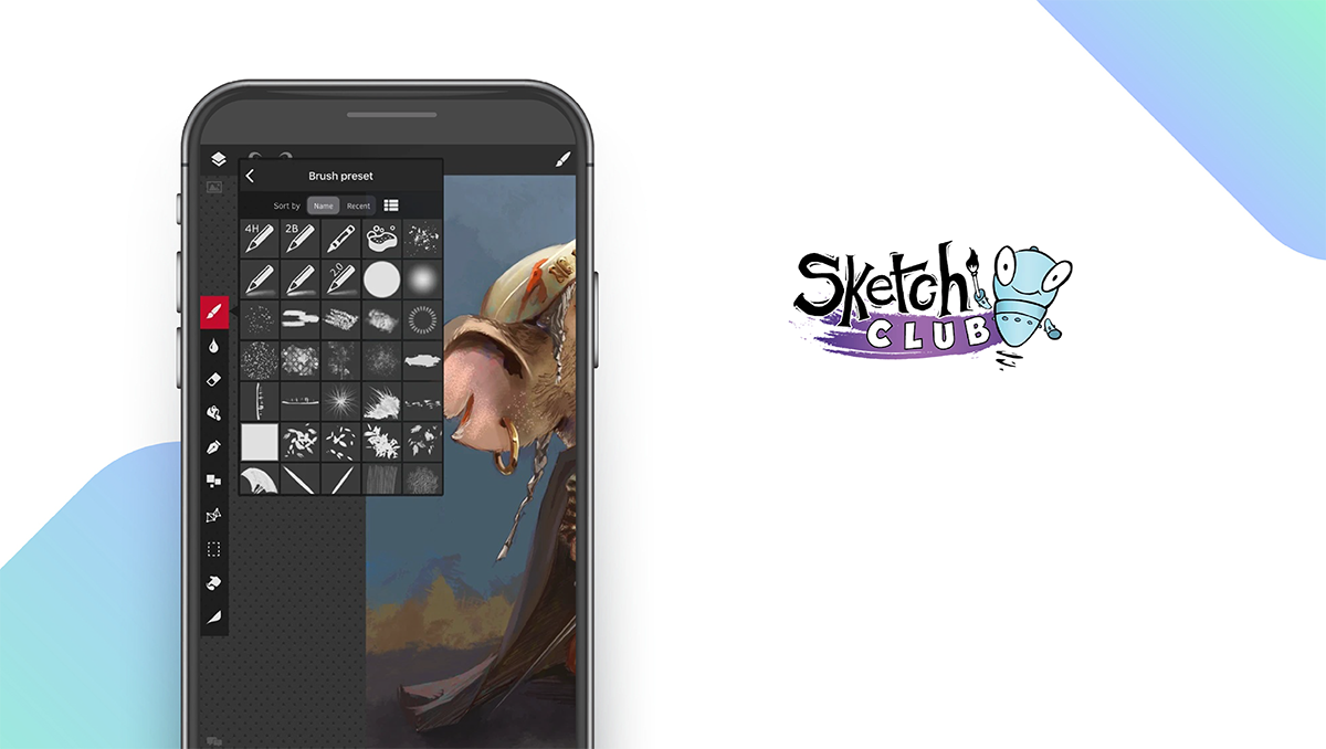 Sketch Club App feature