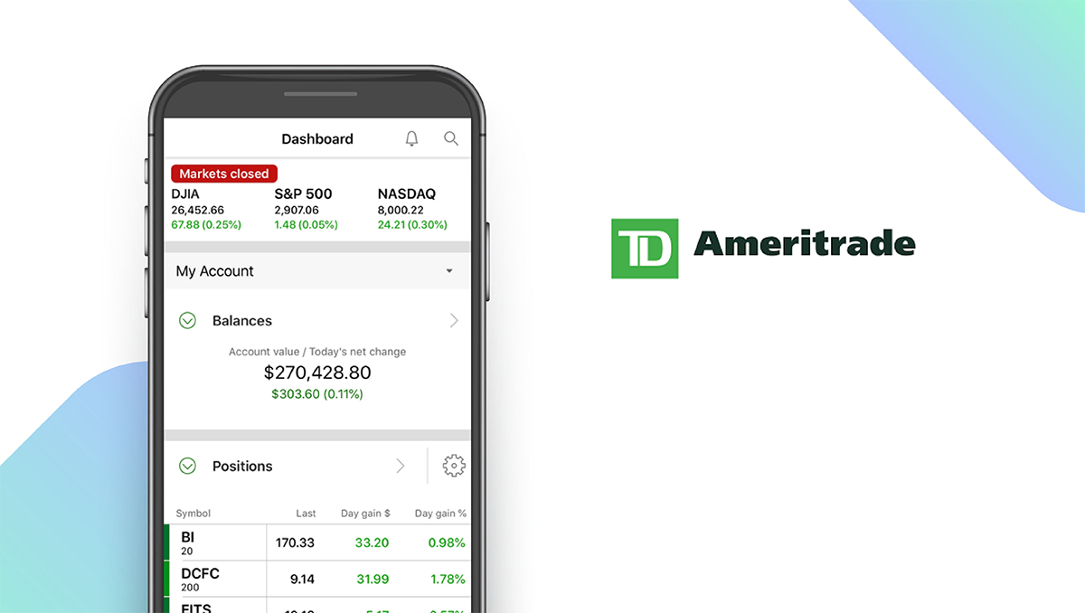 TD Ameritrade App feature