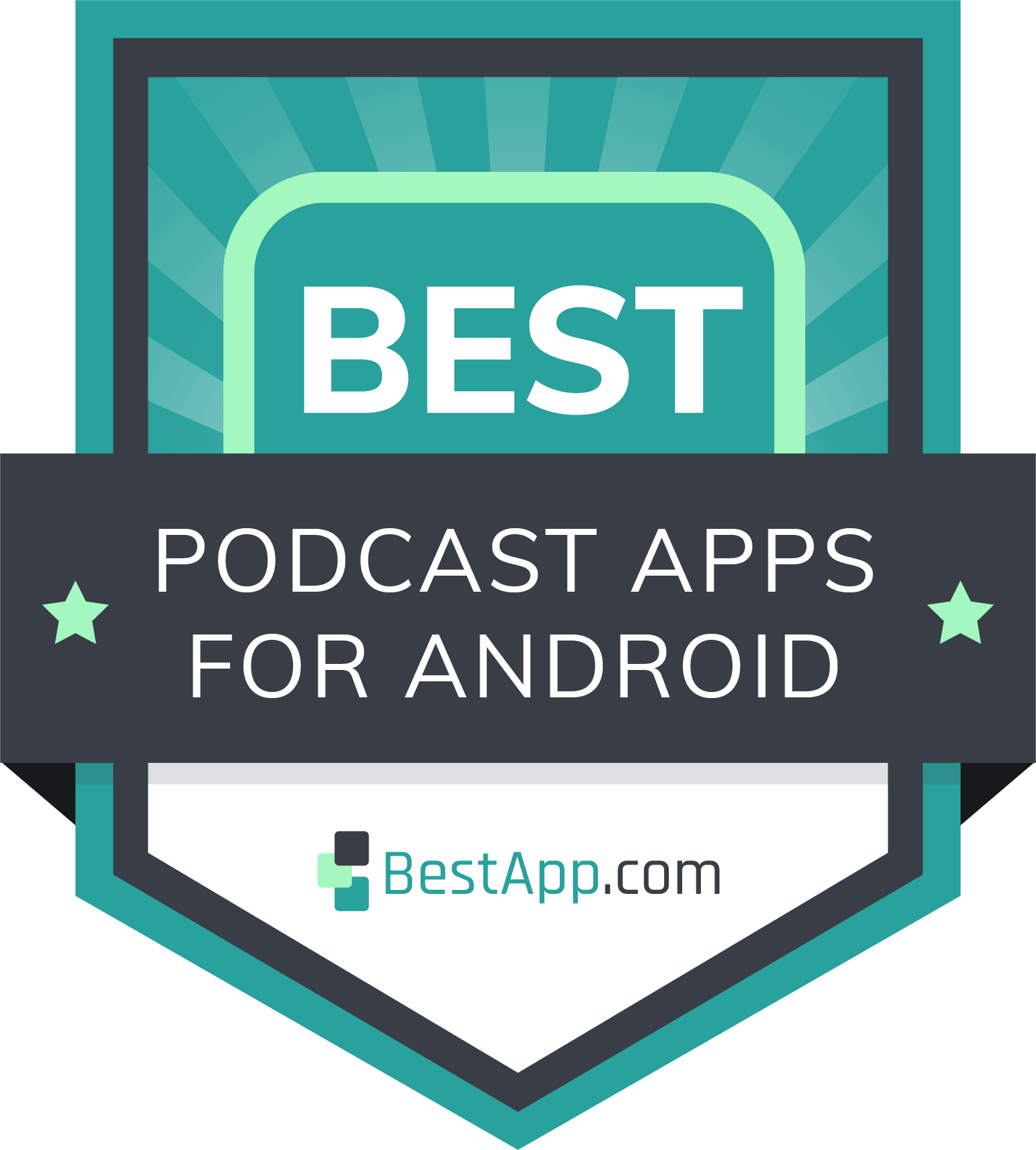 Best Podcast Apps for Android Badge