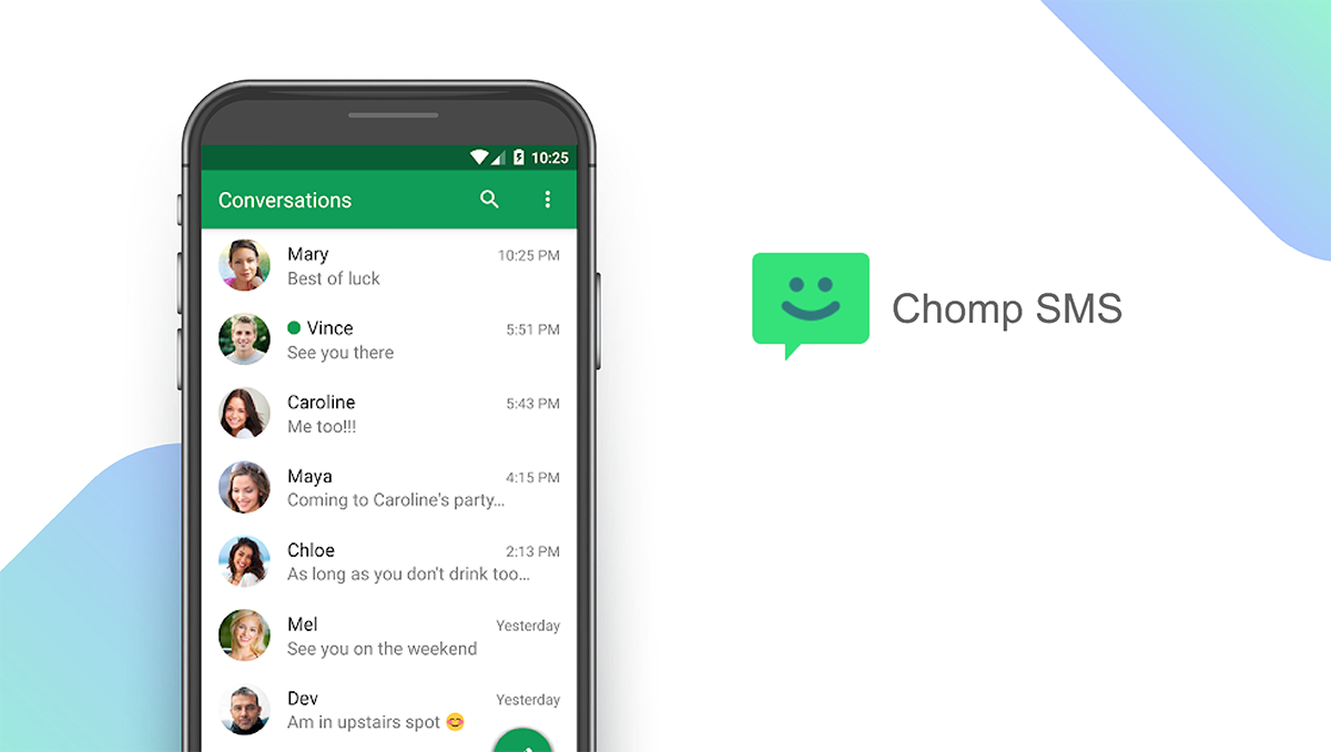 Chomp SMS App feature