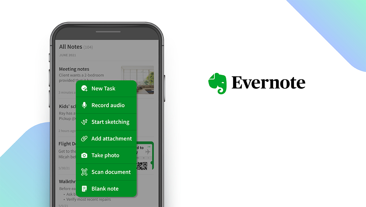 Evernote App feature