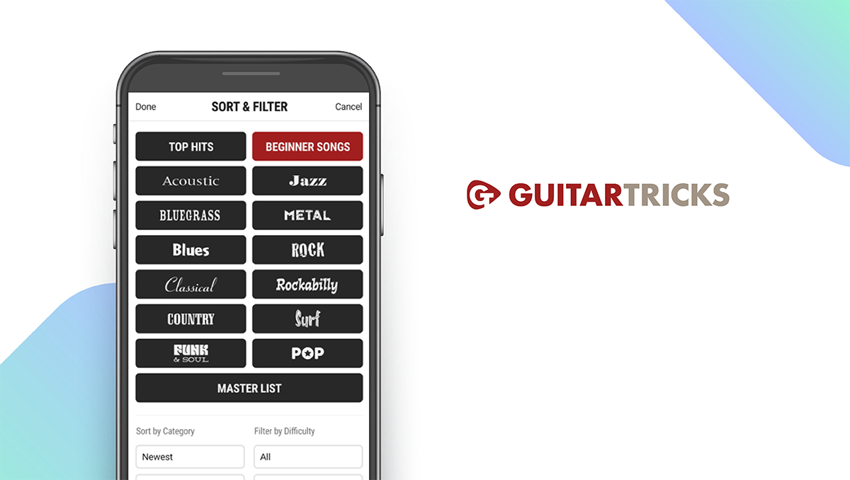 Guitar Tricks App feature