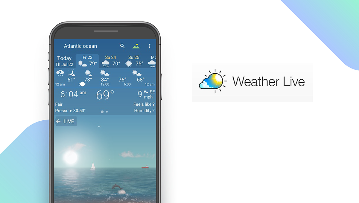 Weather Live App feature