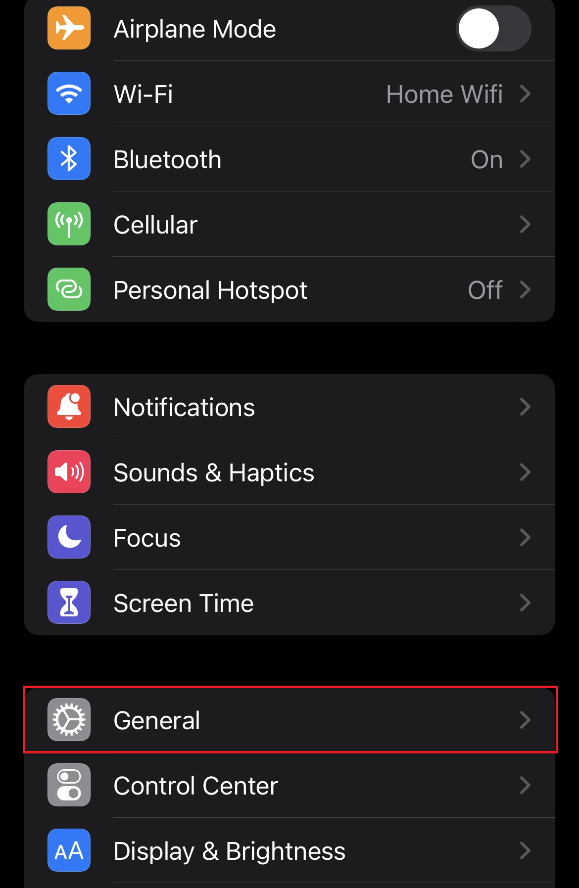 General-Settings-Menu