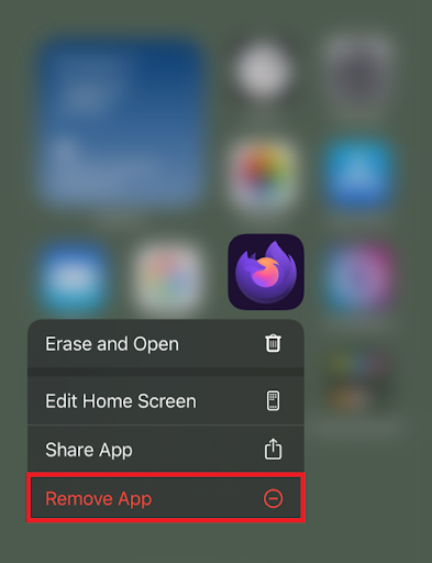 How to delete apps instructions