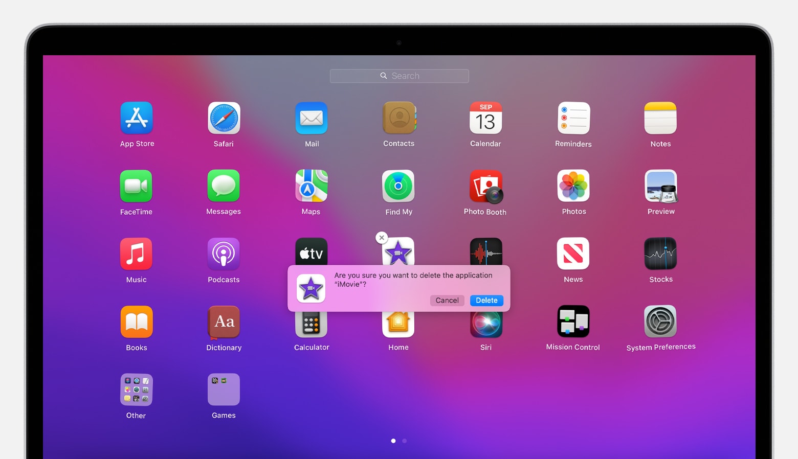 Installed Apps in MacBook Air