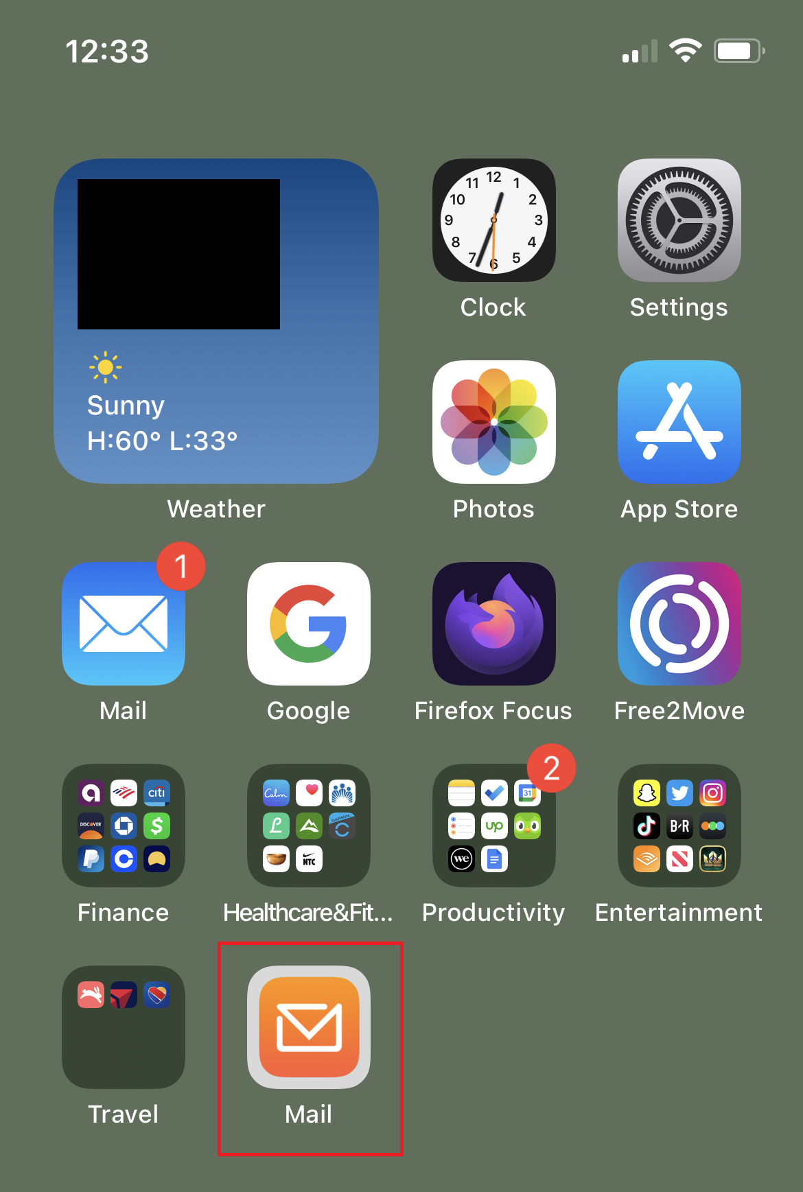 Mail App Icon in Home Screen Preview