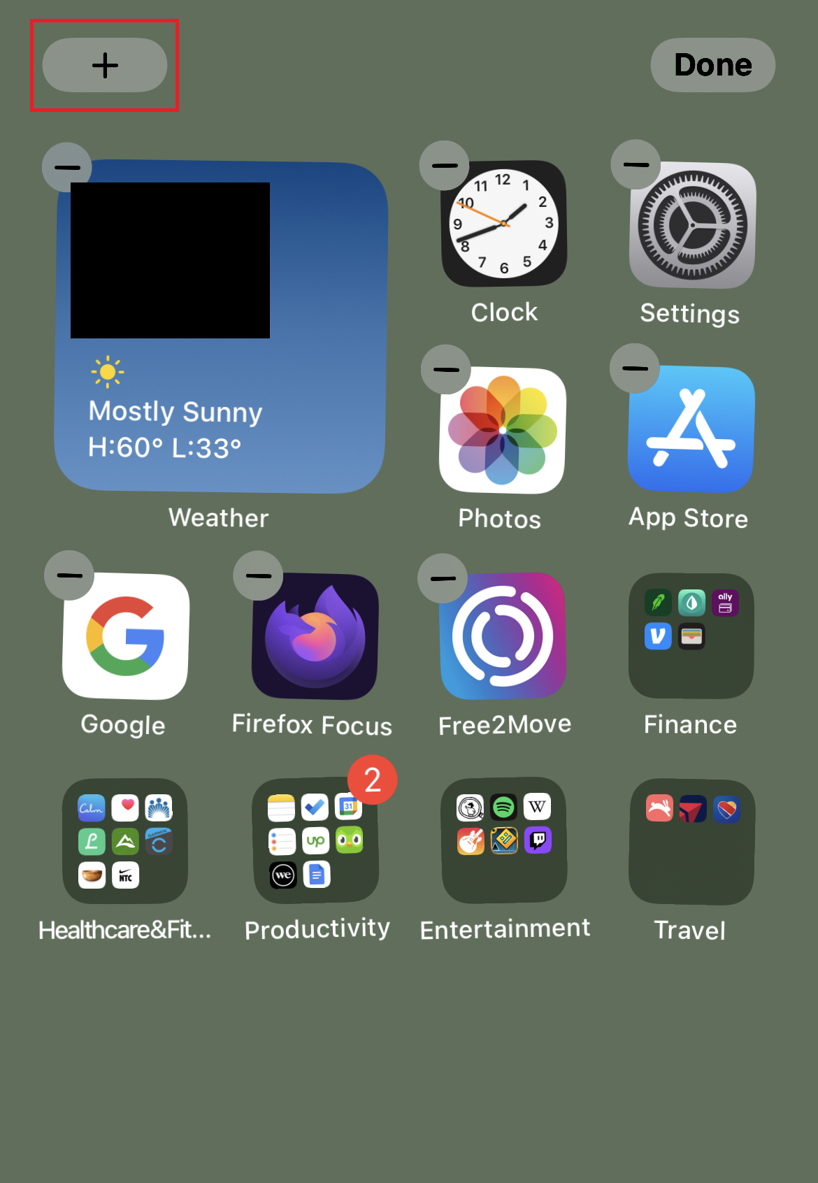 Moving Apps Screen